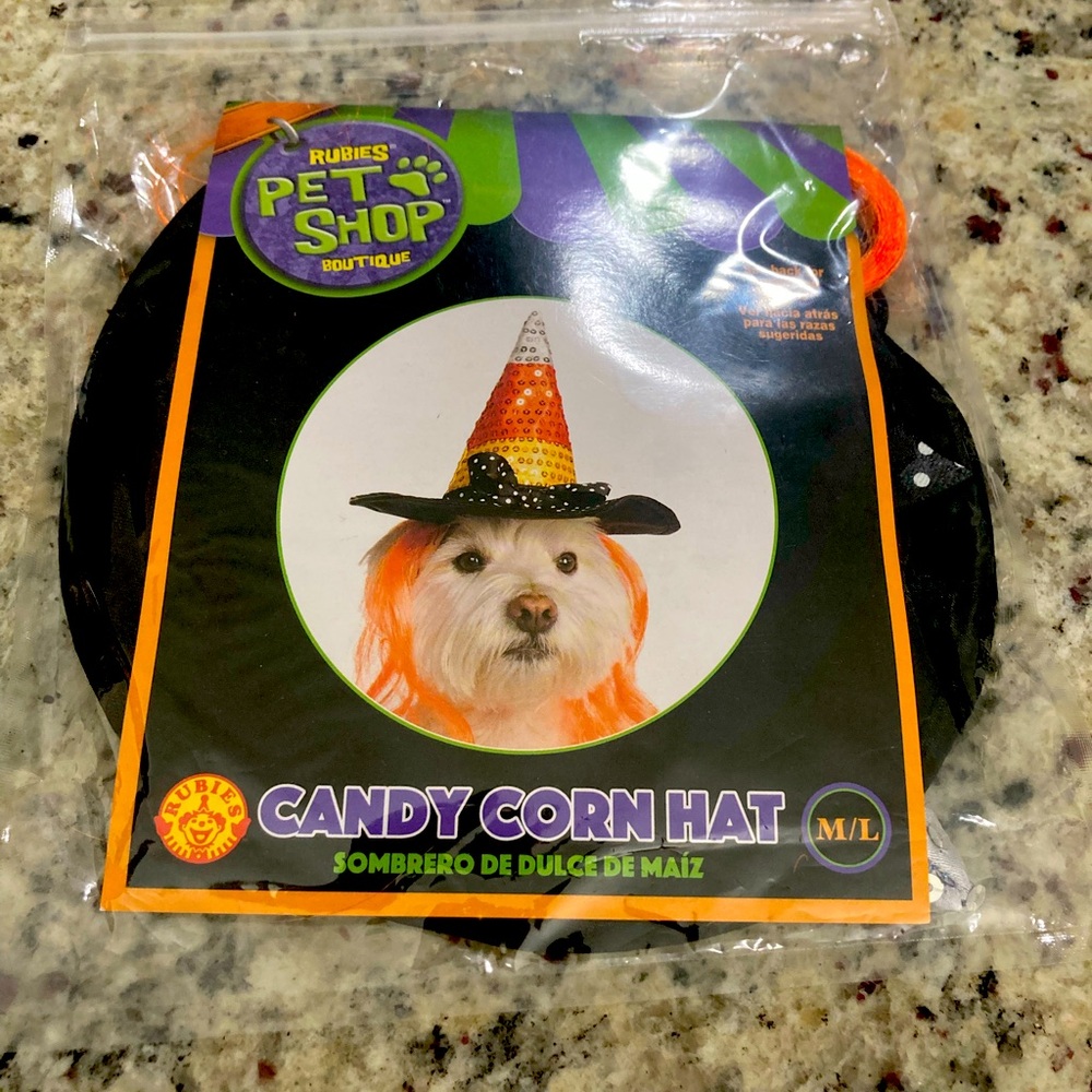 Candy Corn Hat Medium/Large dog from Rubies Pet Shop Boutique New in Package